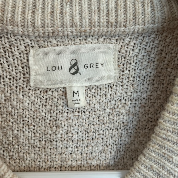 Lou and Grey high low mockneck sweater vest size medium - Picture 4 of 5